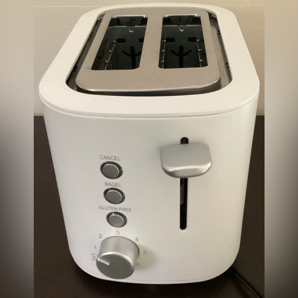 Ambiano 2 Slice Toaster Extra Wide Slots WhiteSilver~Bagel Toaster~Bread Toaster